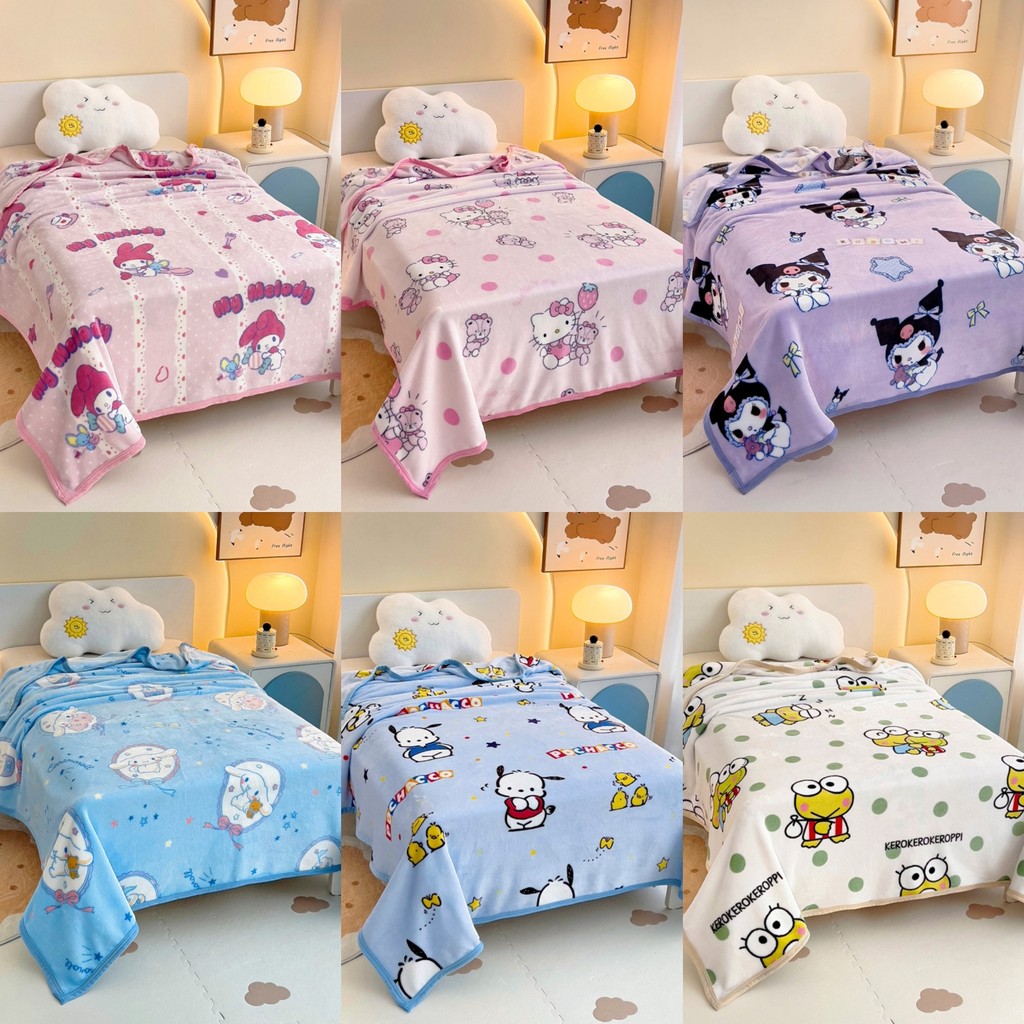 พร้อมส่ง ผ้าห่มนาโน 6ฟุต พร้อมถุง ลายการ์ตูน ผ้านวม นุ่ม รูปที่ 3