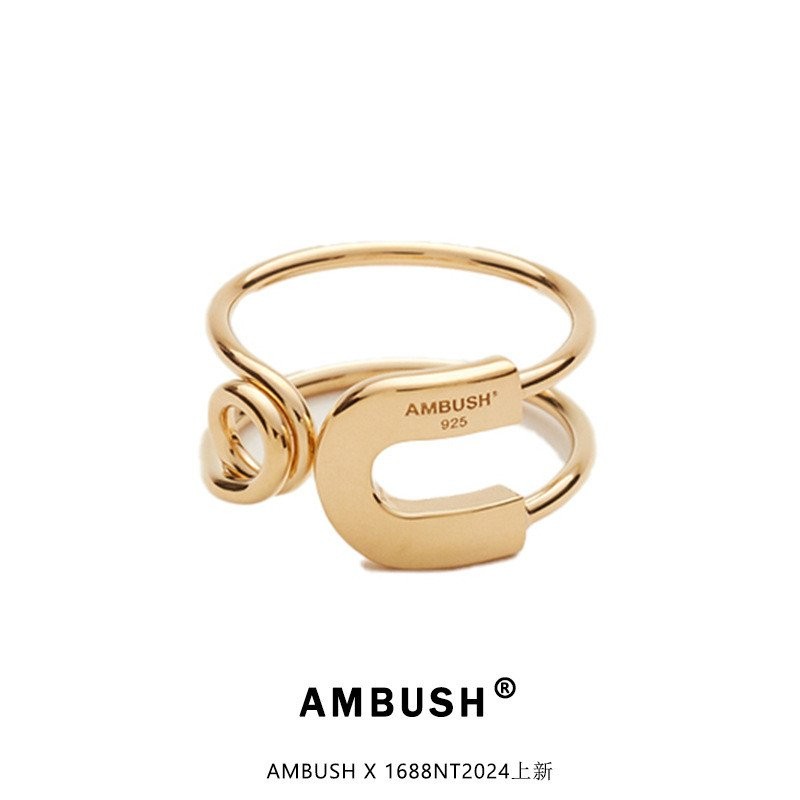 ♥♥แนะนำสิ่งดีๆ♥♥แหวนเข็มกลัดเพื่อความปลอดภัยของ ambush แหวนนิ้วชี้แบบปรับได้แบบเปิดแบบย้อนยุคสำหรับผู้ชายและผู้หญิงที่นิยมในโลกออนไลน์♥♥