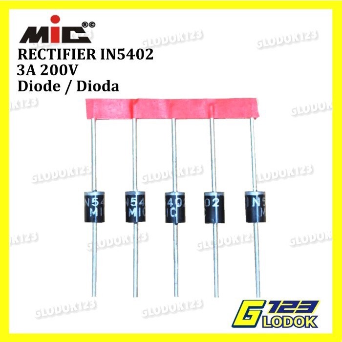 ไดโอด Rectifier DIP MIC IN5402 1N5402 1N IN 5402 3A 200V -100 ชิ้น