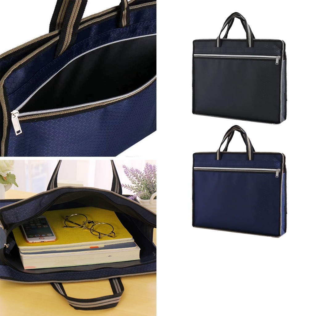 15นิ้ว กระเป๋าเอกสารกันน้ำ labtop bag กระเป๋าธุรกิจ มีซิป สํานักงาน โรงเรียน
