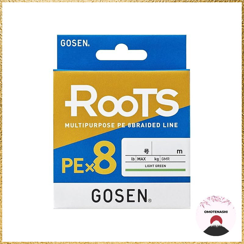 GOSEN GMR8LG1515 Roots PE*8 Light Green 150m #1.5