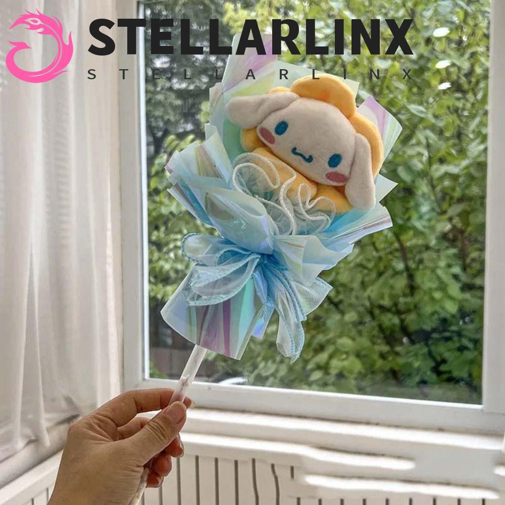Stellarlinx My Melody ช่อดอกไม้ตุ๊กตา, My Melody Cinnamoroll ช่อดอกไม้ของเล่นตุ๊กตา, ตุ๊กตา Pochacco ตุ๊กตา LED เรืองแสง Fairy Stick ของขวัญวันหยุด