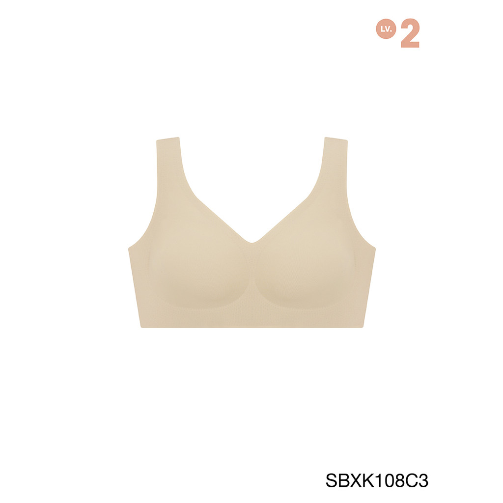 [Online Exclusive]  SABINA BRALESS | SOFT COLLECTION เสื้อชั้นในไม่มีโครง Seamless Fit รหัส SBXK108C3 สีเนื้อเข้ม