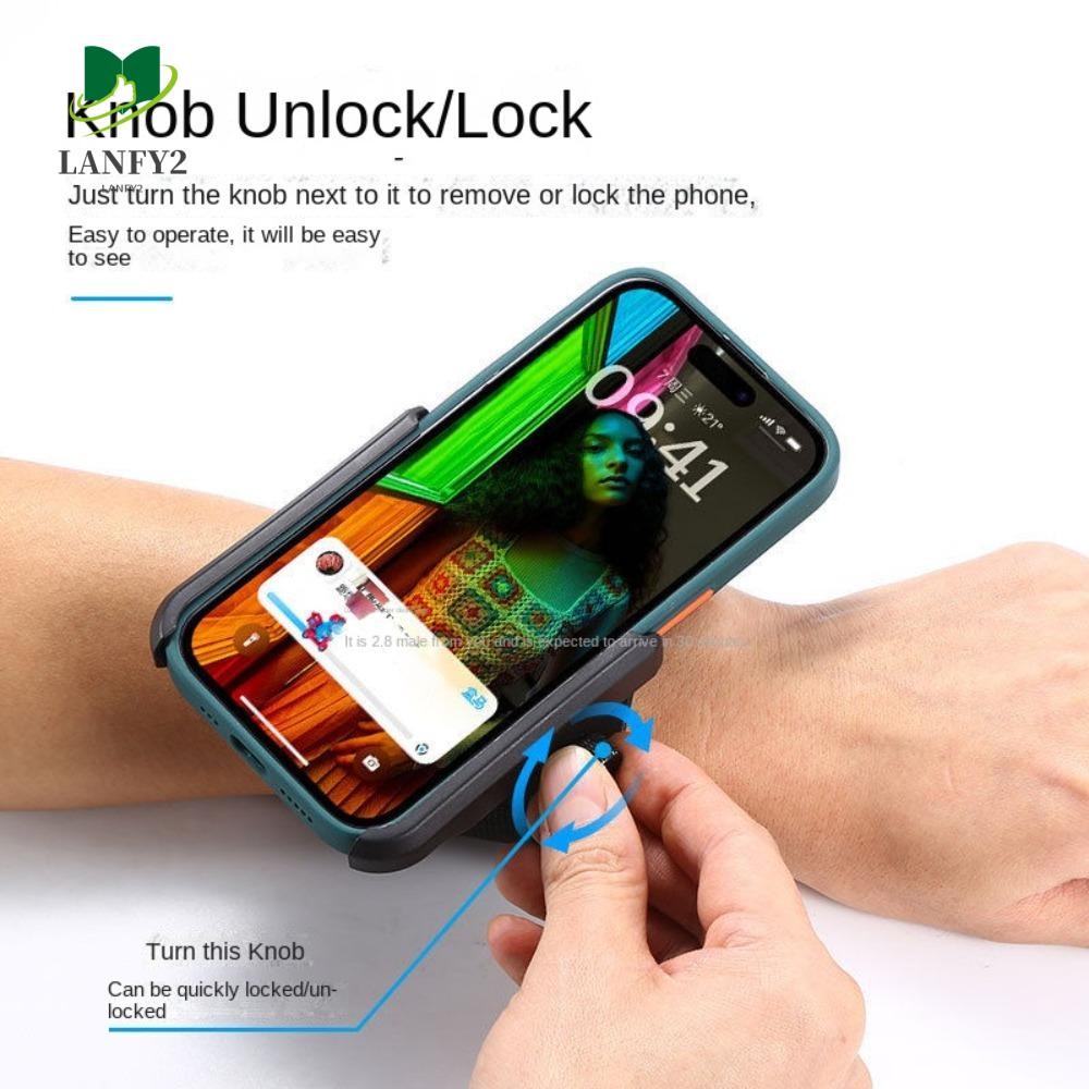 อลันฟี่ สายรัดข้อมือที่วางโทรศัพท์ปลอกแขน,360 หมุนได้สากลขนาดกีฬากลางแจ้งที่วางโทรศัพท์มือถือ,อเนกประสงค์มั่นคงสบายออกกําลังกายที่วางโทรศั