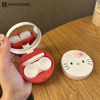 Kawaii Kt Cat คอนแทคเลนส์การ์ตูนน่ารัก Kt Cat แบบพกพามินิคอน…