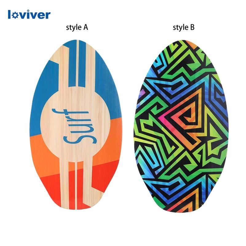 [Loviver] Skimboard สำหรับเด็ก น้ำหนักเบาทามมาตรฐานยูนิเวอร์sal ขนาด 30 นิ้w เหมาะสำหรับเด็กชายและเด็กหญิง ใช้เล่นน้ำและโต้คลื่นบนชายหาด