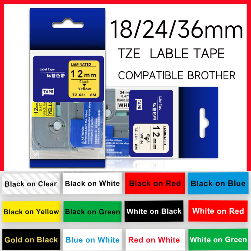 ใช้งานร่วมกับ 9/12/18/24 มม.เทปฉลาก Epson LabelWorks / KingJim เครื่องพิมพ์ฉลาก LW-300 LW-400 LW-500