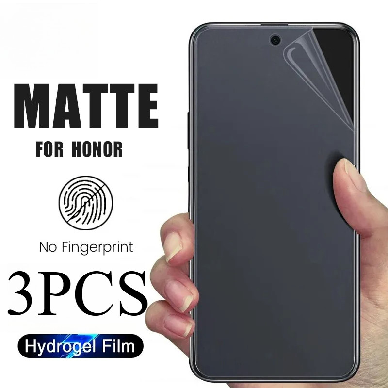 3 ชิ้น HD และ Anti-Glare Matte Hydrogel ฟิล์มสําหรับ Honor X5 X5b X6 X6a X6b X6c X7 X7a X7b X7c X8 X