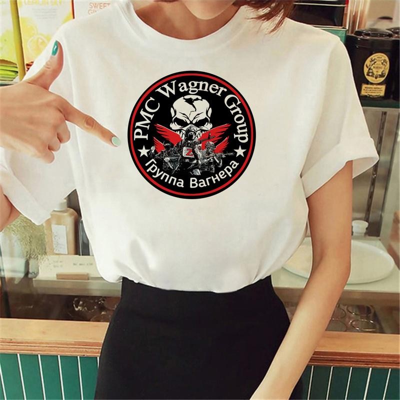 Wagner Group - เสื้อยืดลายกราฟฟิกผู้หญิง streetwear Tee เสื้อผ้าอนิเมะหญิง ฤดูร้อน