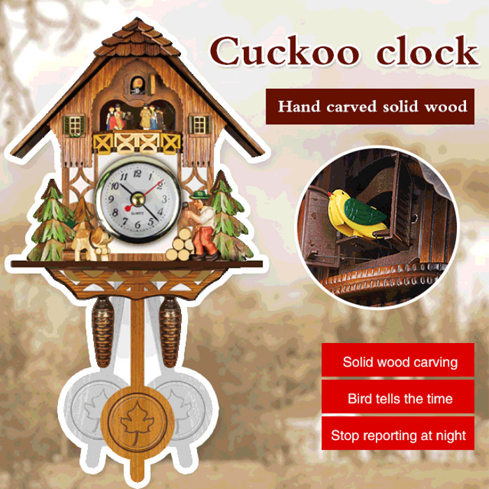 นาฬิกาแขวนห้องนั่งเล่นในบ้าน Cuckoo Cuckoo Chime นาฬิกาห้องนั่งเล่น Cuckoo Cuckoo Cuckoo Chime นาฬิก