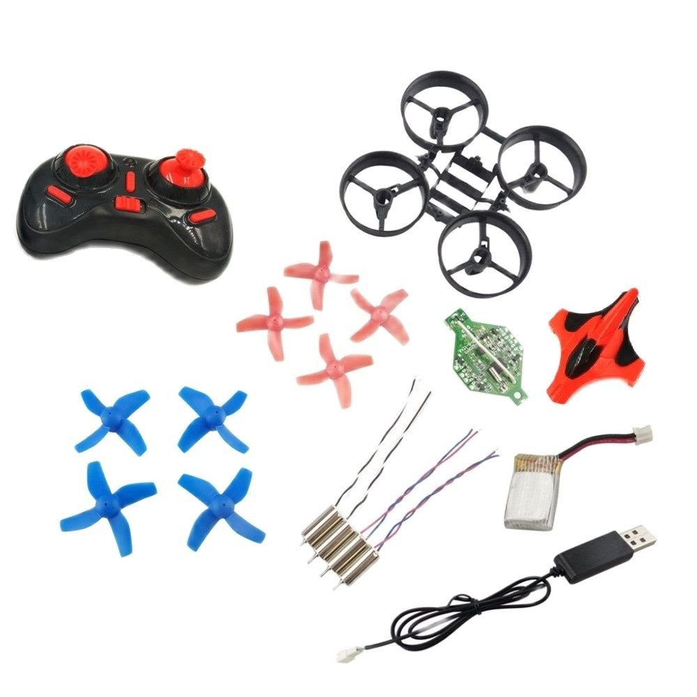 Eachine E010 JJRC H36 Mini Drone FPV Spare Parts Kit 4 Motors 65mm Battery Charger Remote Control