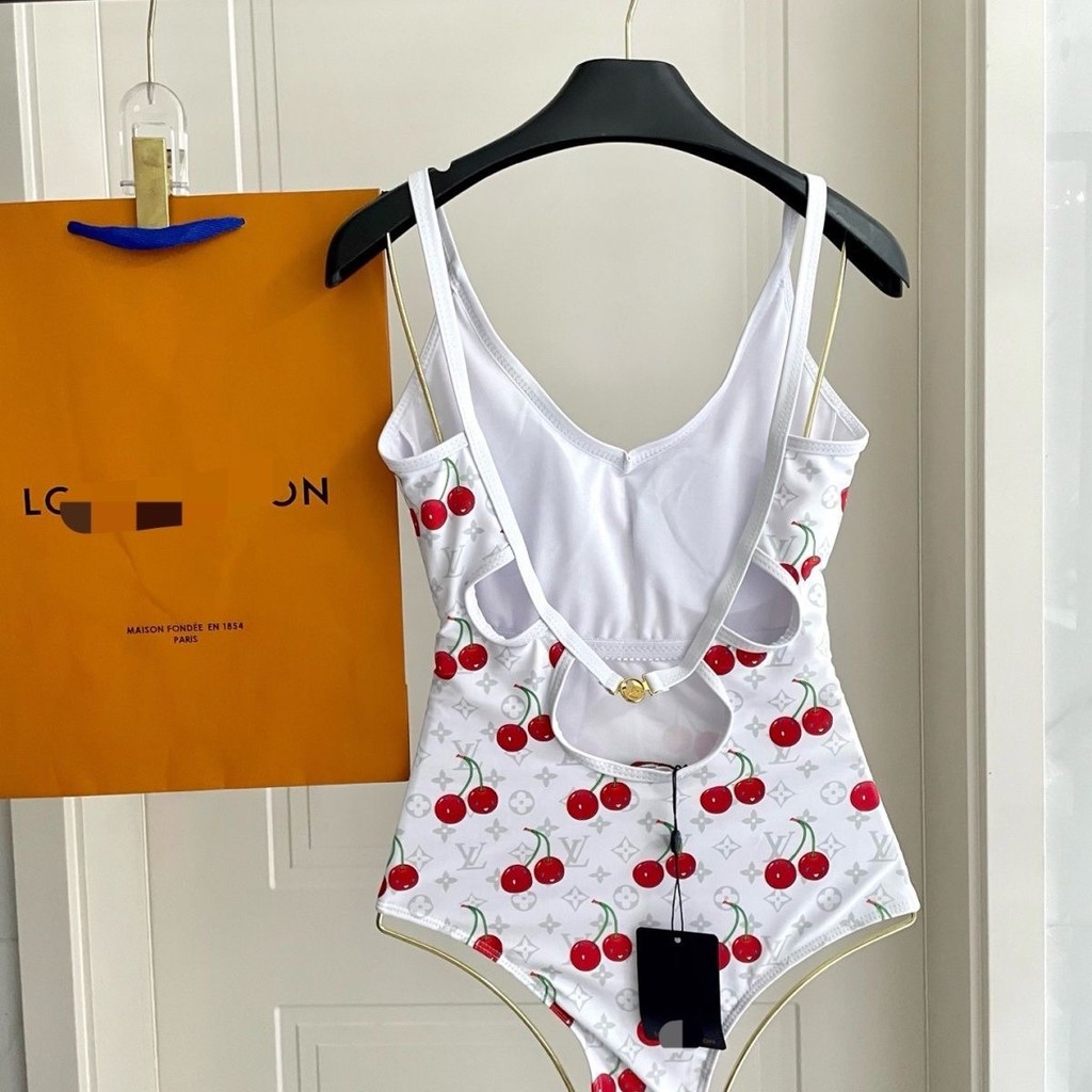 ชุดว่ายน้ำสตรีวันพีซ พร้อมพิมพ์ลายตัวอักษร สไตล์หรูหราและสามารถกำหนดเองได้ - รูปที่ 3