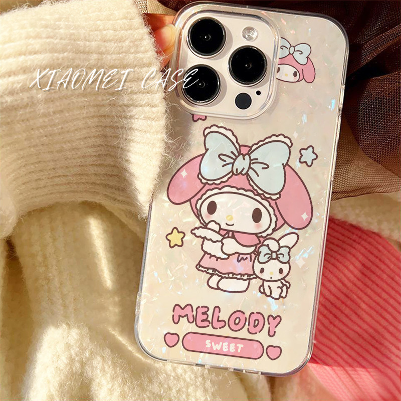 เคสโทรศัพท์สายรุ้งใหม่ เหมาะกับ iPhone 11 13 12 14 15 Pro MAX 14 15 8 7 Plus X XR XSMAX Melody เคสกันกระแทก TPU ซอฟท์เคส