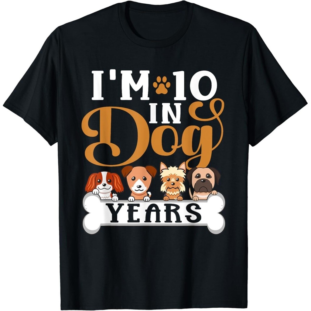 I_M 10 In Dog Years Funny 70Th Birthday 70 Years เสื้อยืด Unisex