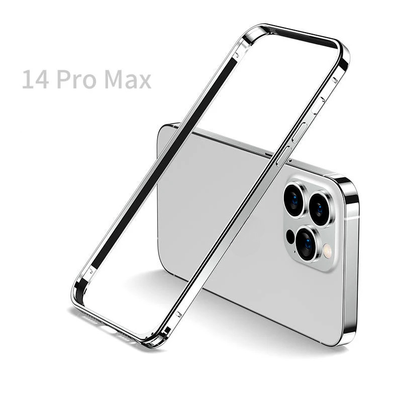 Ultra Thin กันชนอลูมิเนียมกรอบโลหะ Hard Cover สําหรับ iPhone 17 16 15 12 13 14 Plus Pro Max กรณีเปลือกป้องกัน Coque – โปรปัง
