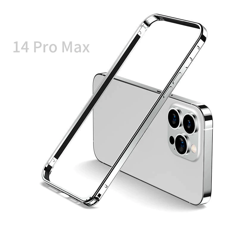 Ultra Thin กันชนอลูมิเนียมกรอบโลหะ Hard Cover สําหรับ iPhone 17 16 15 12 13 14 Plus Pro Max กรณีเปลือกป้องกัน Coque