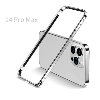 Ultra Thin กันชนอลูมิเนียมกรอบโลหะ Hard Cover สําหรับ iPhone 17 16 15 12 13 14 Plus Pro Max กรณีเปลือกป้องกัน Coque