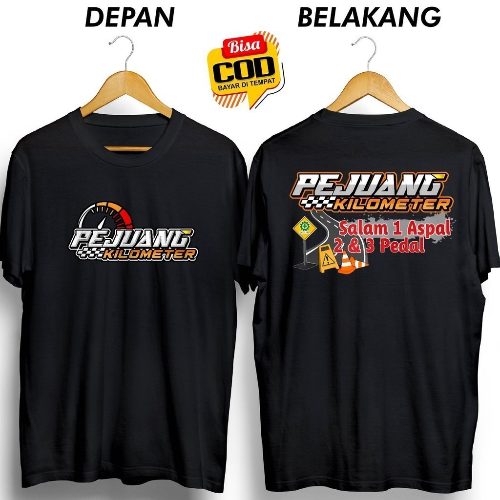 ( CAB ) (DKO) KILOMETER WARRIOR เสื้อยืด SALAM 1 ASPHALT 2&3 PEDAL FB DISTRO CLOTHES สําหรับผู้ชายแล