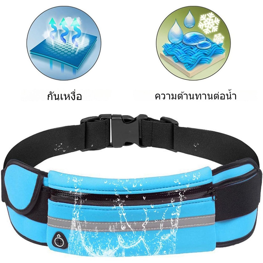 กระเป๋าออกกำลังกาย กระเป๋าคาดเอว วิธีการด้านหลัง 2 แบบเหมาะสำหรับการเล่นกีฬา ราคา ถูกที่สุด ดีลบีเคเค แกลเลอรีภาพที่ 3