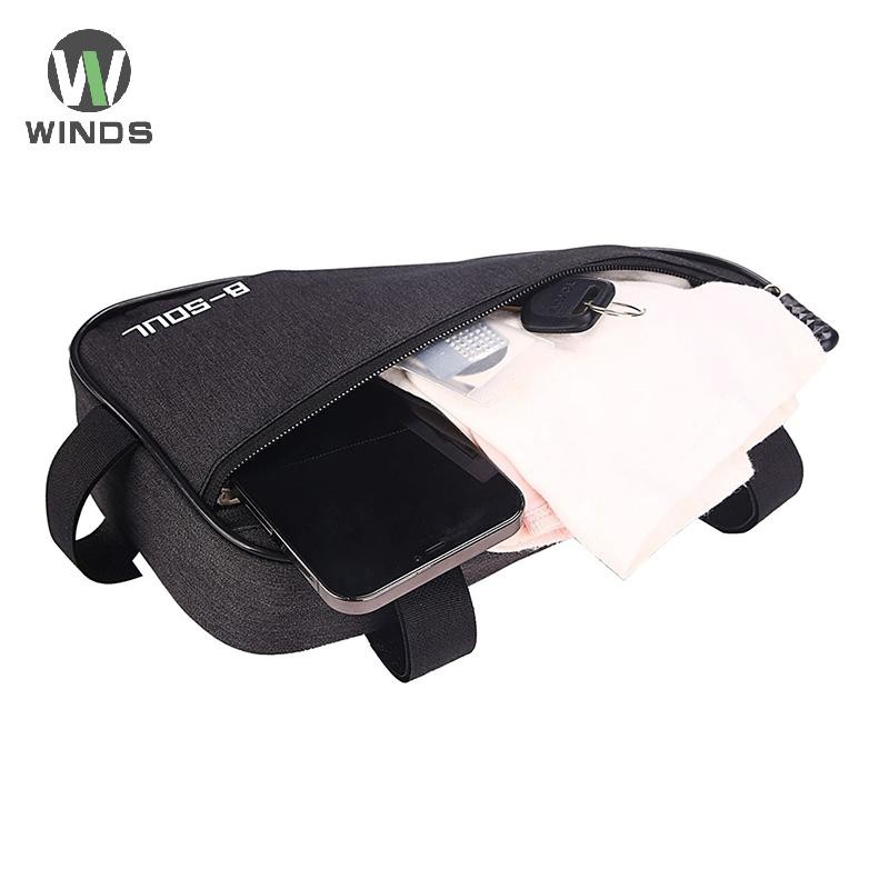 ODS กระเป๋าจักรยานกันน้ําสามเหลี่ยมกระเป๋าจักรยานด้านหน้าหลอดกรอบกระเป๋าจักรยานเสือภูเขาสามเหลี่ยมกระเป๋ากรอบผู้ถืออุปกรณ์เสริม OD - รูปที่ 4