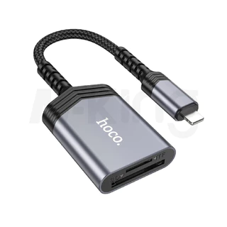 Hoco ของแท้ UA25 UA24 ตัวแปลง เครื่องอ่านเมม เครื่องอ่านการ์ดลีดเดอร์ SD/TF OTG Card Reader 2in1
