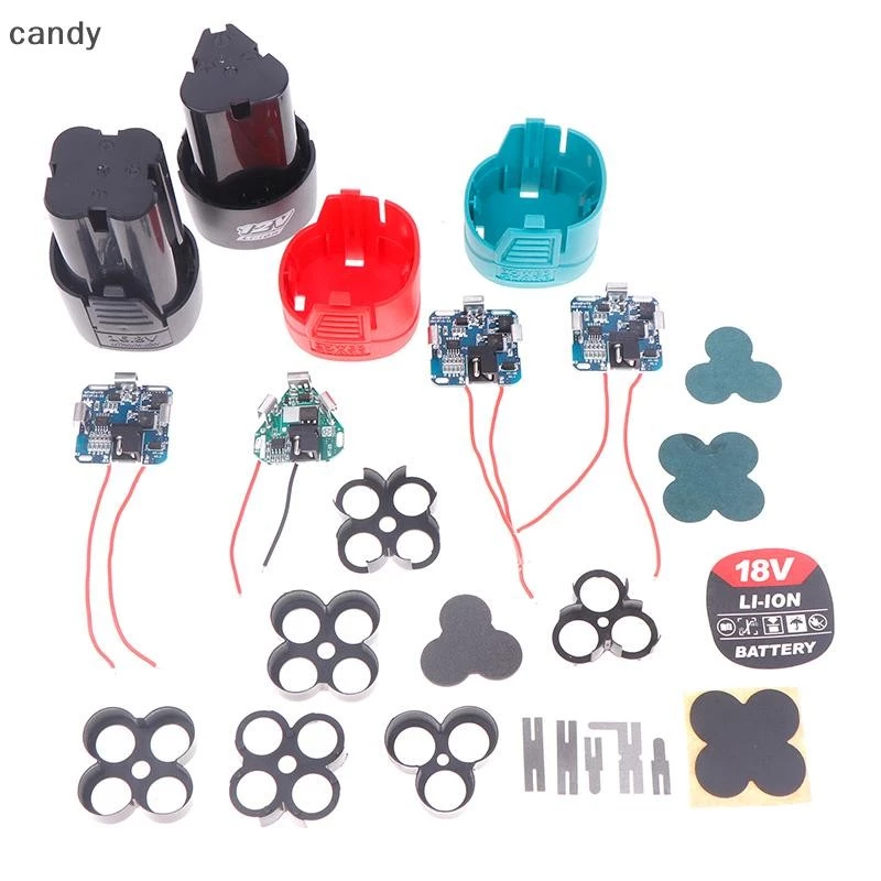 NDY 1 ชุด 12 V/2.8 V/18 V เครื่องมือไฟฟ้า 18650 แบตเตอรี่ลิเธียมกล่องวงจรแพ็คกรณีมือเจาะ Li-ion แบตเตอรี่ป้องกัน N