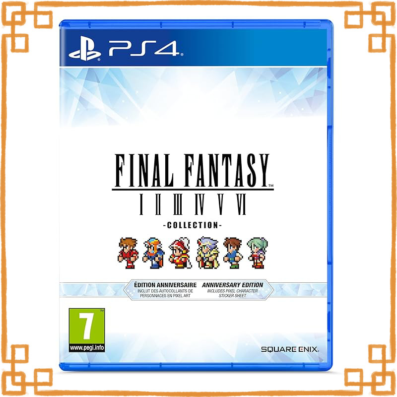 PS4 PlayStation 4 Final Fantasy I-VI Pixel Remaster Collection Anniversary Edition, 2D Pixel Remaste