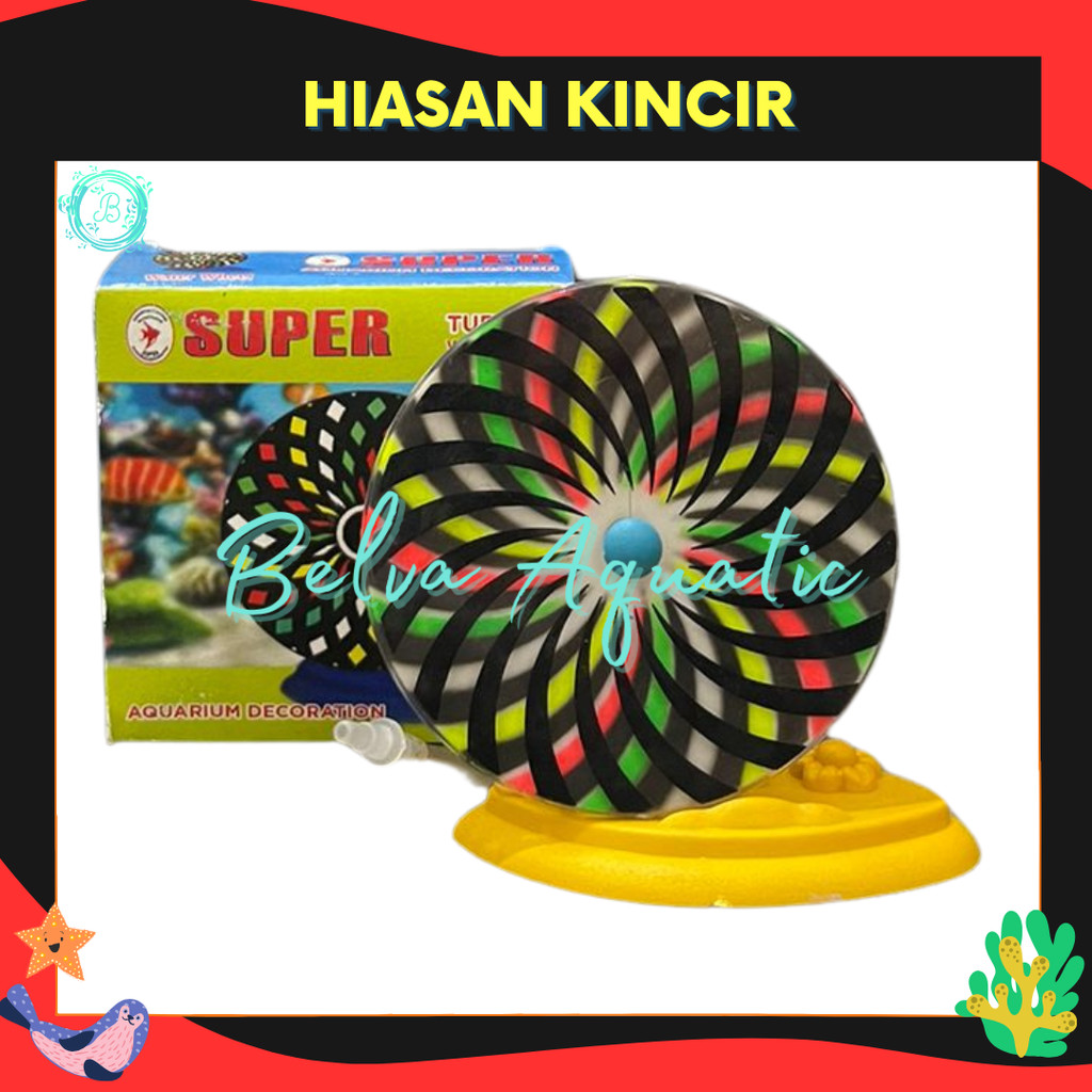 แหวนลม DECORATION DECORATION DECORATION AQUARIUM TURBINE วงล้อน้ํา