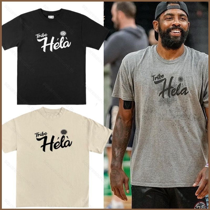 Miss NBA Kyrie Irving กีฬาบาสเก็ตบอล Dallas Mavericks Tribe Hela เสื้อยืดแขนสั้นฤดูร้อนเสื้อยืดคอตตอ