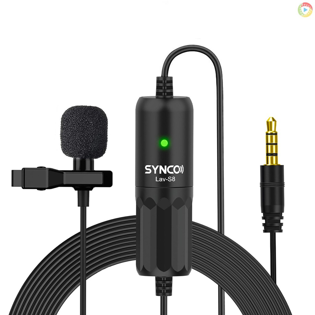 ไมโครโฟน SYNCO Lav-S8 Professional Lavalier ไมโครโฟน Clip-on Omnidir Came10