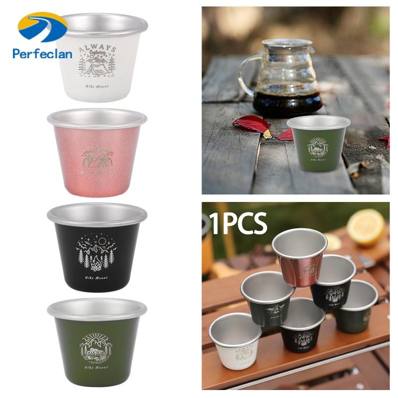 สมบูรณ์แบบ ถ้วยกาแฟตั้งแคมป์ 304 ถ้วยสแตนเลสแก้วเบียร์กลางแจ้ง