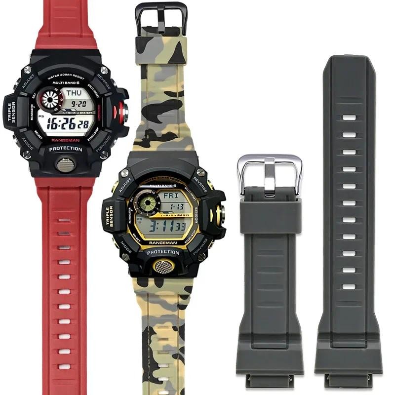 Tpu สายนาฬิกาสําหรับ CASIO G-SHOCK GW-9400 GW-9300 G-9300 Rangeman สายนาฬิกาสร้อยข้อมือกันน้ําผู้ชายกีฬา Wirstband Camouflage