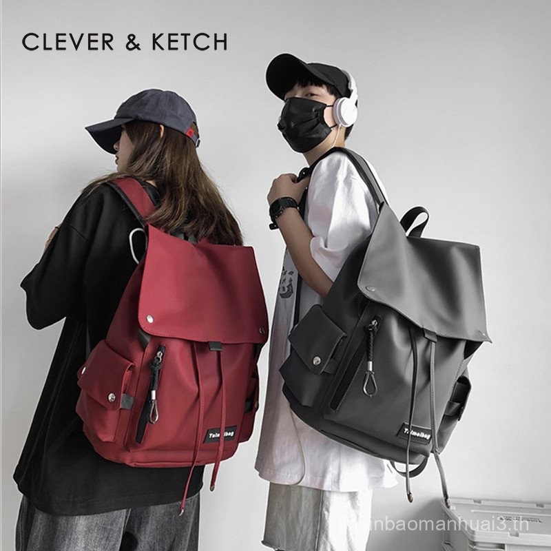 กระเป๋า clever & ketch กระเป๋าเป้สะพายหลังความจุขนาดใหญ่แบบใหม่2024กระเป๋าเป้สะพายหลังกระเป๋าใส่คอมพ