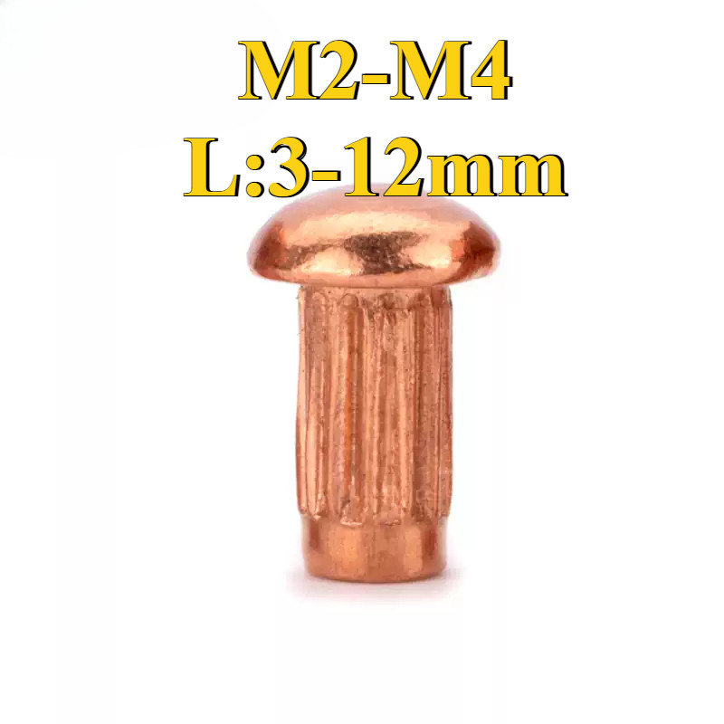 หมุดป้ายทองแดงแดง m2/m2.5/m3/m4 (ZQ-RM-PH)