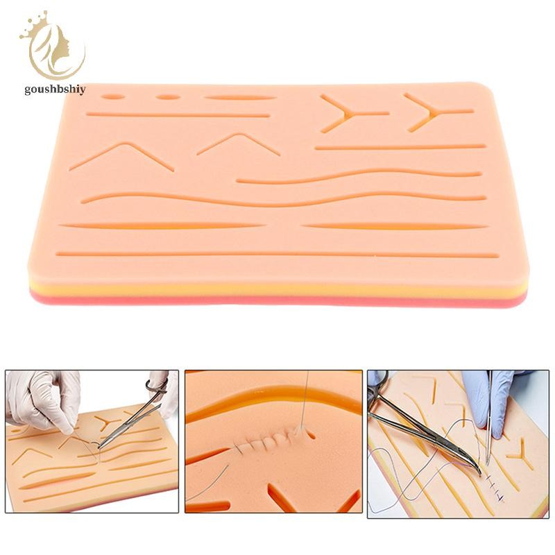 [GOY] Medical Skin Suture Practice แผ่นซิลิโคนแผลผ่าตัดจําลอง TH