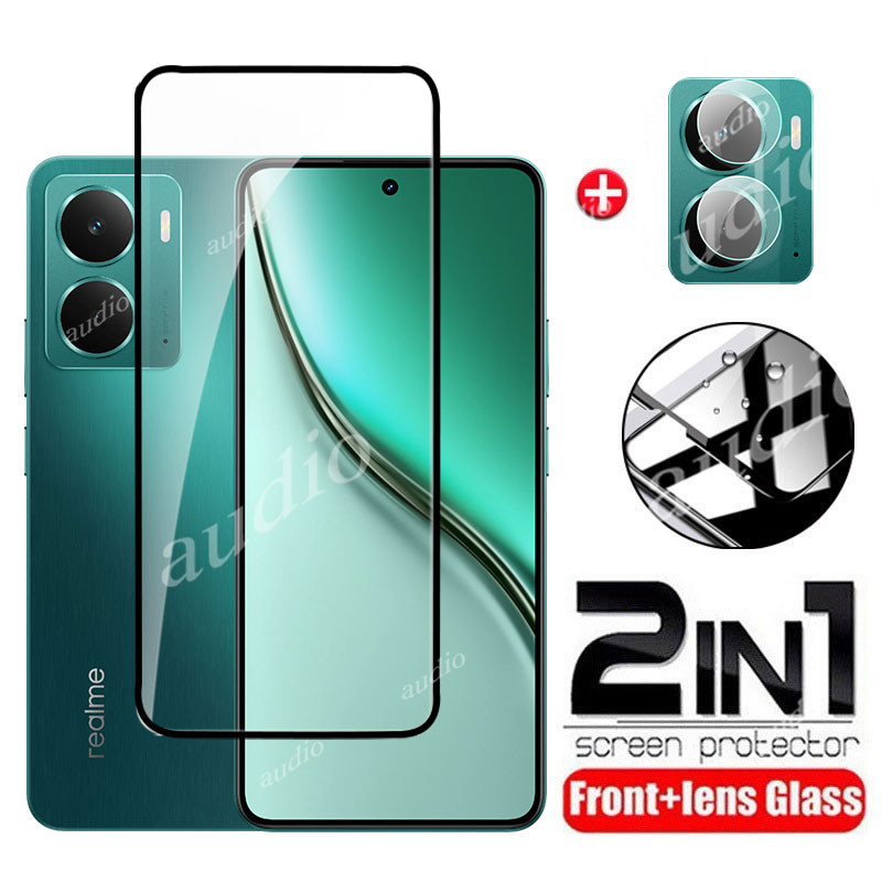 Realme p3 5G 2in1 ฟิล์มกระจกนิรภัยสําหรับ realme p3 realmeP3 5G 2025 ป้องกันหน้าจอ Soft HD เลนส์กล้องฟิล์มสําหรับ realme p3 realmeP3 5G ป้องกันหน้าจอฟิล์มโทรศัพท์
