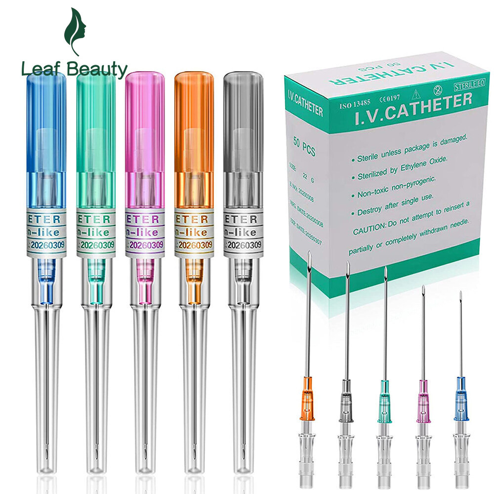 10/25/50pcs ปราศจากเชื้อทิ้งเจาะเครื่องมือ IV Catheter Tattoo อุปกรณ์เสริม Professional หูจมูกปากผ่า