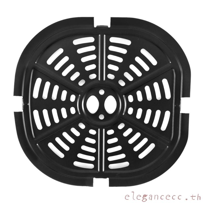 ELEGAN Steaming Crisper Plate Nonstick Fry Grill Pan Rack Safe Air Fryer Grill Pan ถาด