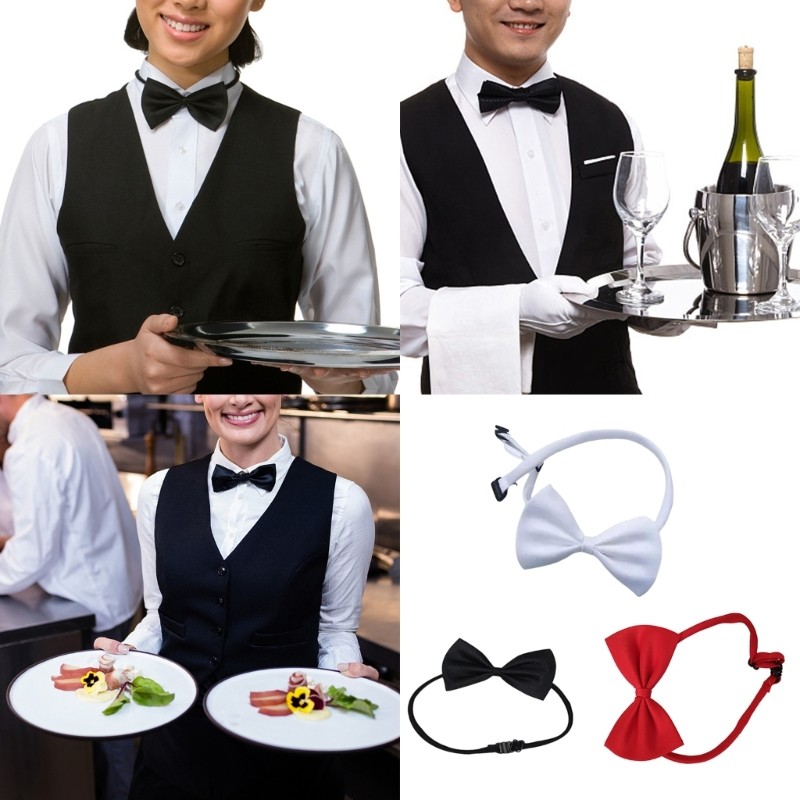 Bbd Elastic Bowtie สําหรับผู้ใหญ่และเด็ก Unisex ปรับอย่างเป็นทางการชุดผูกคอ