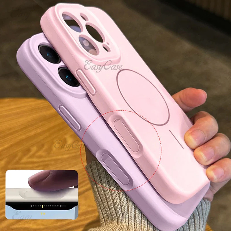 สําหรับ iPhone 16 PRO MAX กรณีปุ่มควบคุมกล้องซิลิโคนเหลวนุ่มกันกระแทกสําหรับ iPhone 12 13 14 15 PRO MAX
