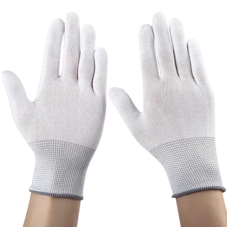 ถุงมือPU แพ็คละ 12 คู่ SizeM/L การเคลือบปลายนิ้วถุงมือ ถุงมือผ้าไนลอนเคลือบPU การเคลือบปลายนิ้วpu ถุงมือช่าง ถุงมือทำสวน