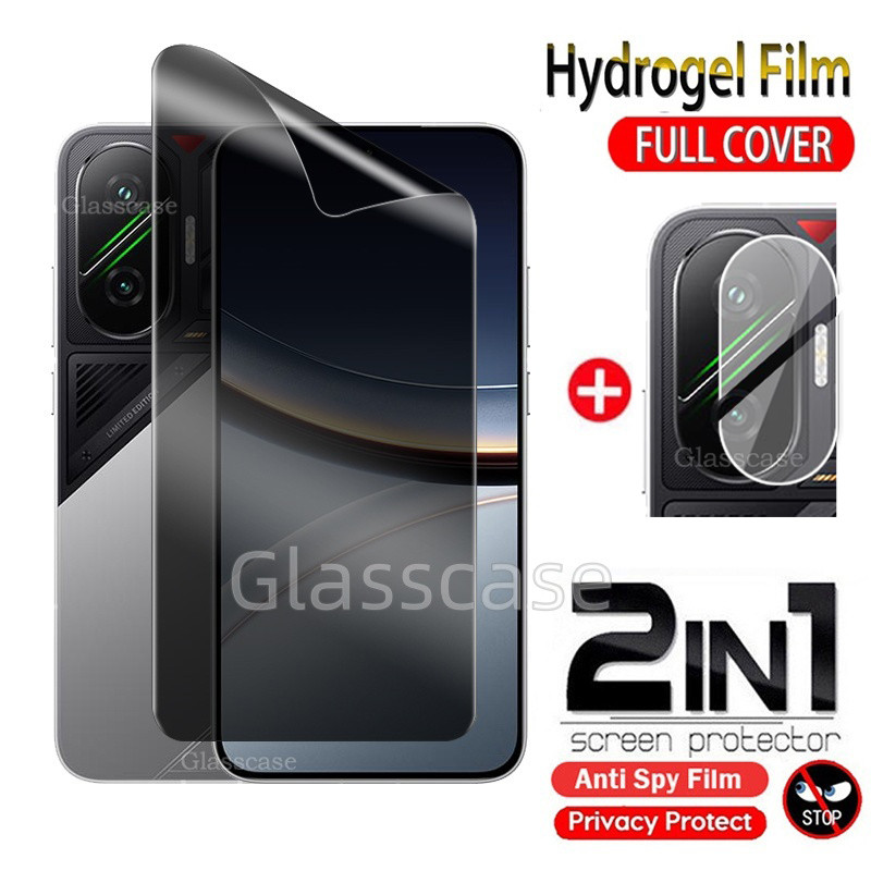 2 IN 1 หน้าจอความเป็นส่วนตัว Soft Hydrogel ฟิล์มสําหรับ Xiaomi Poco F7 F 7 pro ultra F7pro F7ultra P