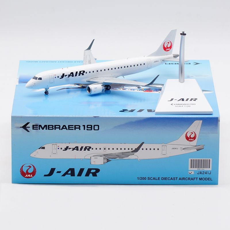 Jcwings 1: 200 เครื่องบินโลหะผสมรุ่น ERJ-190STD Japan Airlines JA241J