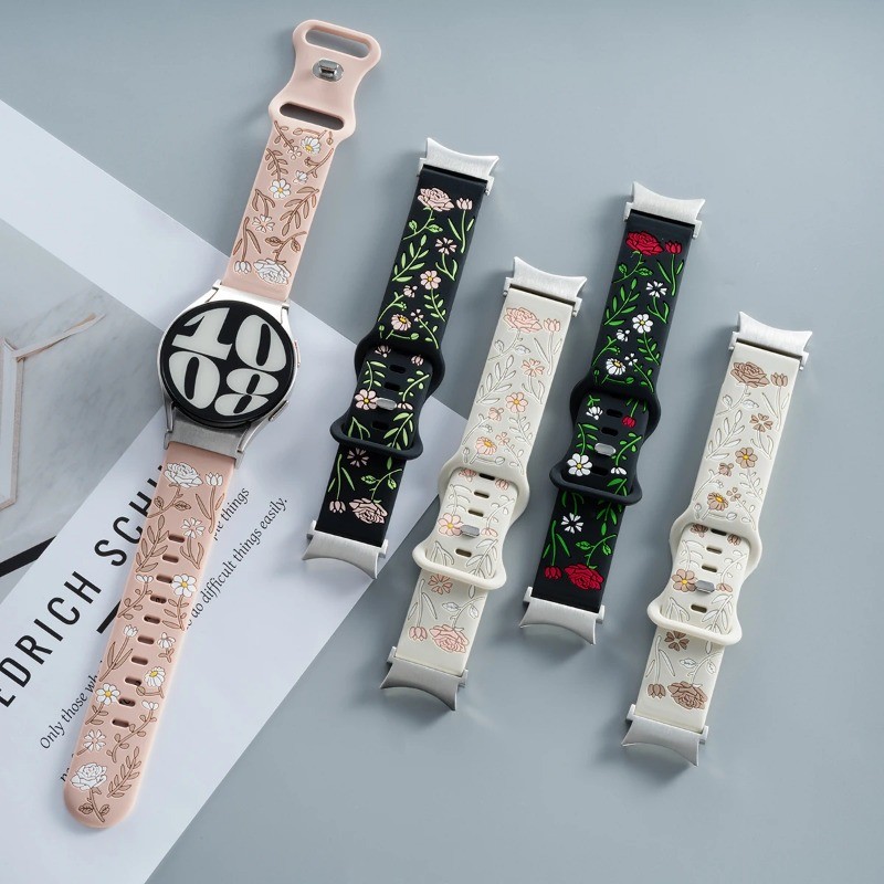 สายซิลิโคนทูโทน (ไม่มีนาฬิกา) สําหรับ Samsung Galaxy Watch 7/6/5/4 40 มม.44 มม.6 คลาสสิก 47 มม.43 มม.สร้อยข้อมือสําหรับนาฬิกา 5 Pro 45 มม. - รูปที่ 4