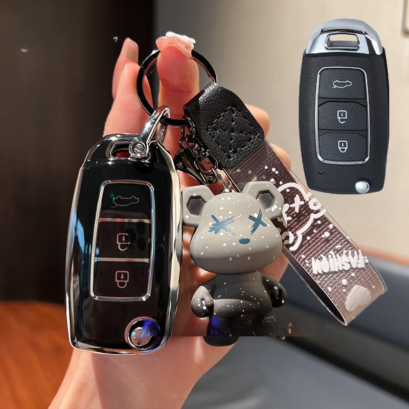 ดัดแปลง Festa Keyed กระเป๋าพับ KD submachine VVDI หัวเข็มขัด A28 ด้านหลัง w/รีโมทคอนโทรล K01 เปลือกร