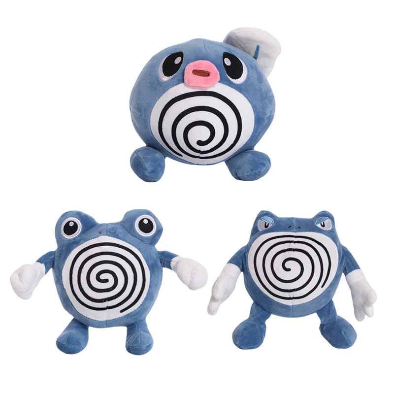 2025 Pokemon Poliwag Poliwirl Poliwrath ตุ๊กตา Pokemon Evolution ตุ๊กตาของเล่นน่ารักรูปแบบขดลวดตุ๊กตาของขวัญ