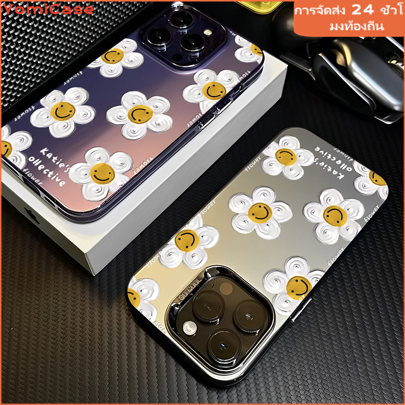 เคสแข็งหรูหรา ดอกไม้น่ารักล่าสุด for เคสซัมซุงA05s A15 A12 A03 A23 A13 A14 A32 A33 A34 A10s A53 A52 A51 samsungA24 A54