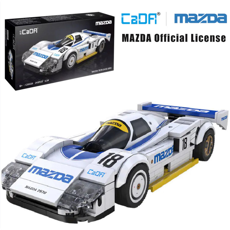 Cada MAZDA 787B 1991 C55029 ใบอนุญาตอย่างเป็นทางการ Endurance Racing 1:24 ความเร็ว Champions Building Blocks ของเล่นเด็กของขวัญ
