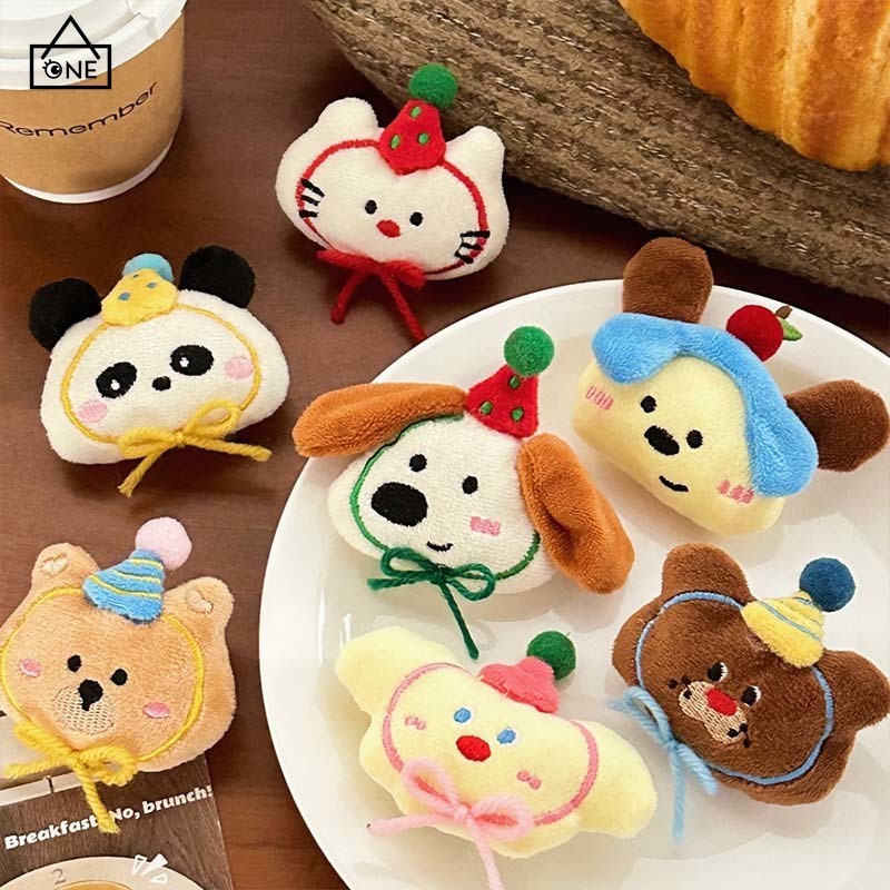 COD❤️พวงกุญแจลายการ์ตูนสัตว์ขนฟูน่ารักสไตล์เกาหลีหวานนักเรียนประดับสําหรับกระเป๋านักเรียนเพื่อนคู่รักของขวัญ-a.one