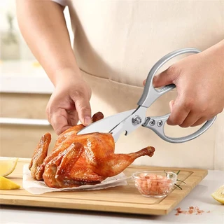 กรรไกรครัวสแตนเลส-มัลติฟังก์ชั่ไก่กระดูกเฉือนปลาเป็ดตัด-เชฟกรรไกรมืออาชีพมีดเครื่องมือ